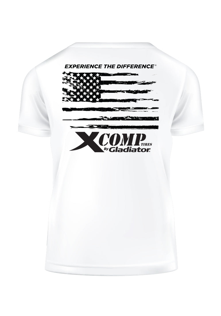 X Comp Flag Tee (White)